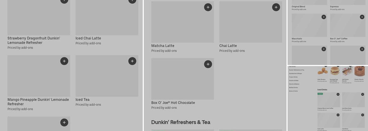 Dunkin' Menu
