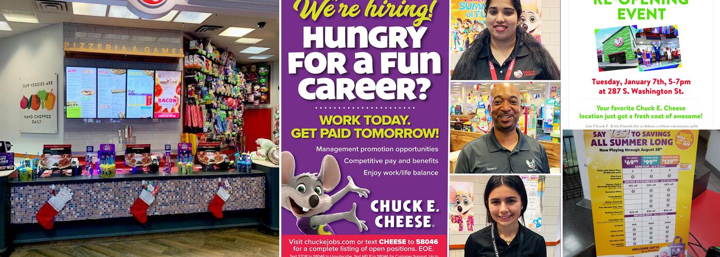 Chuck E. Cheese Menu
