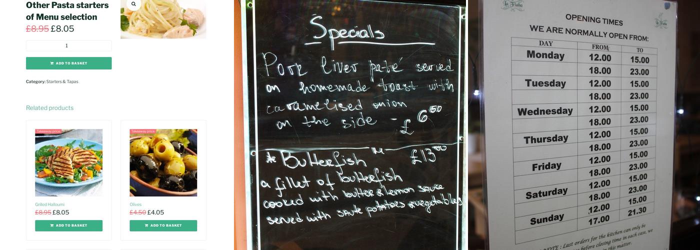 La Fiaba Del Mediterraneo Menu