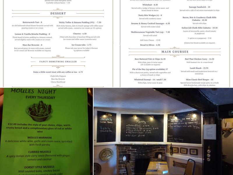 Skimmington Castle Menu