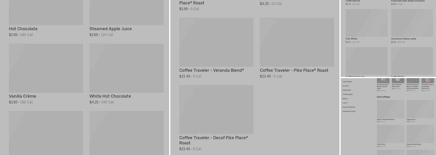 Starbucks Menu