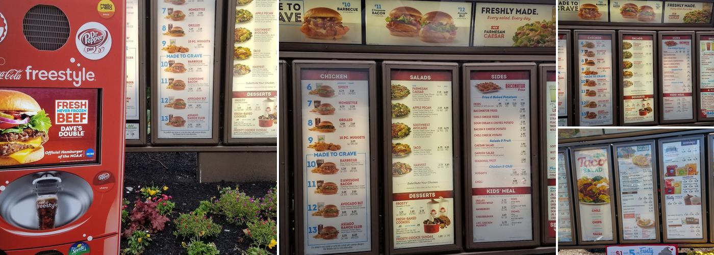 Wendy's Menu
