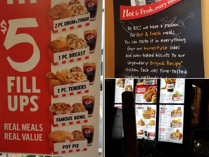 KFC Menu