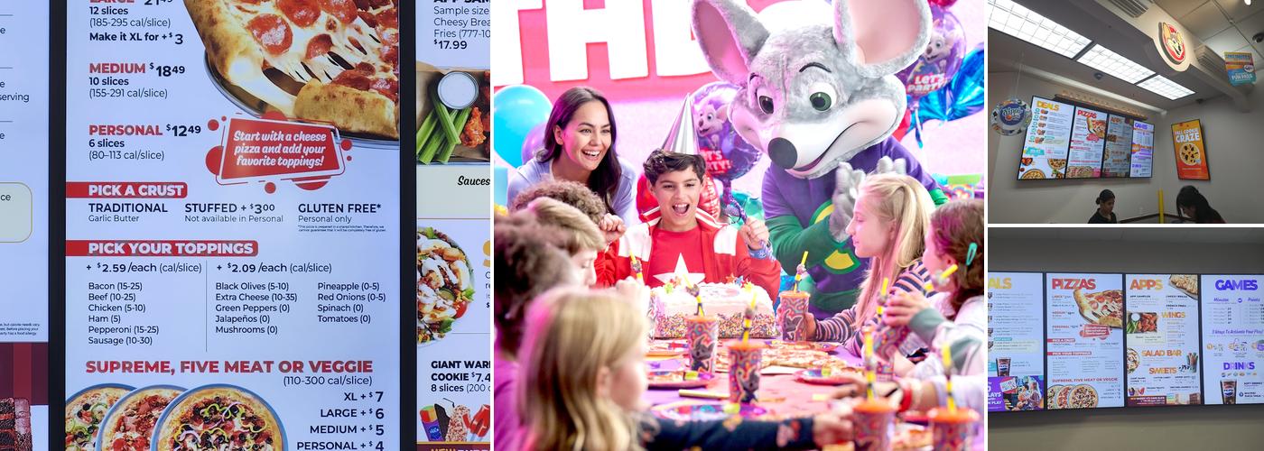 Chuck E. Cheese Menu