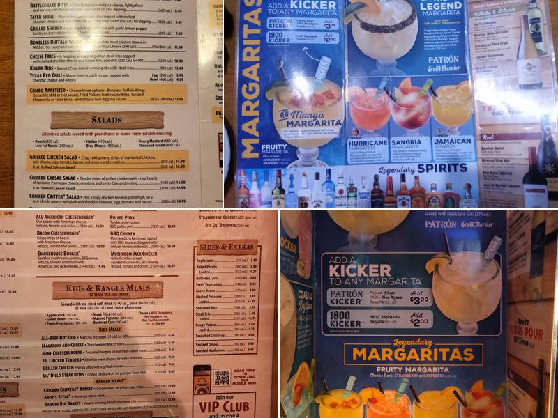 Texas Roadhouse Menu