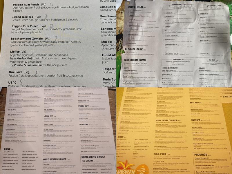 Turtle Bay Staines Menu