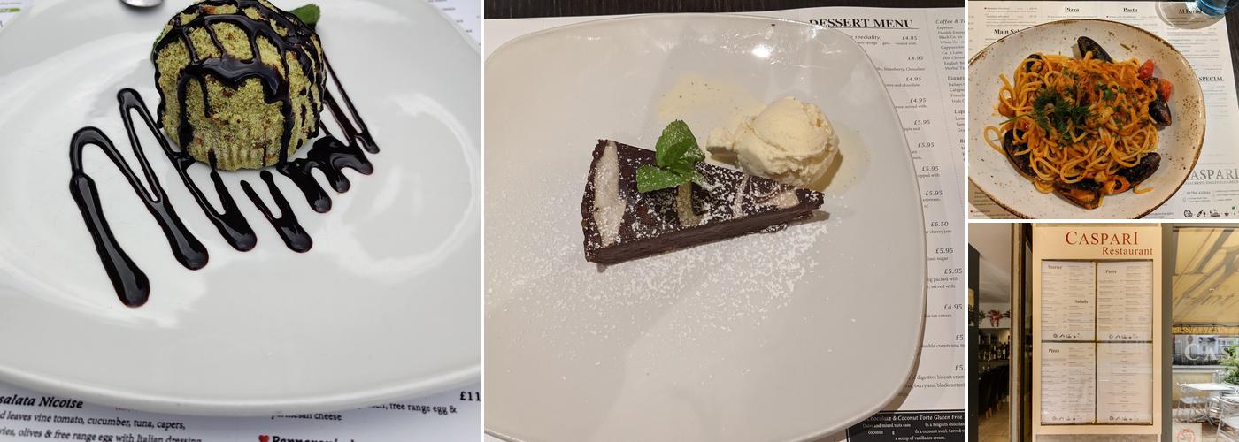 Caspari Restaurant Menu