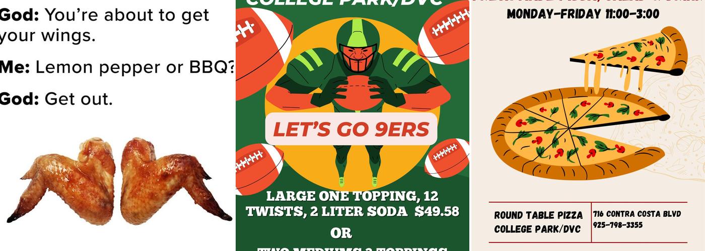 Round Table Pizza Menu