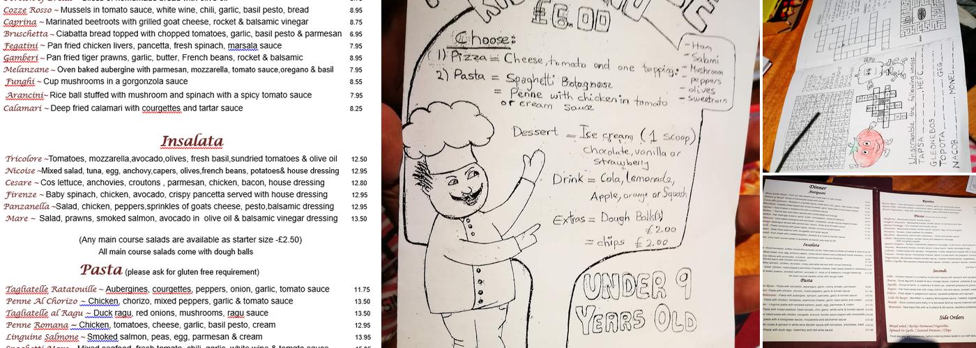 Piazza Firenze - Leatherhead Menu