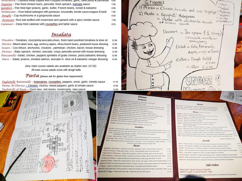 Piazza Firenze - Leatherhead Menu