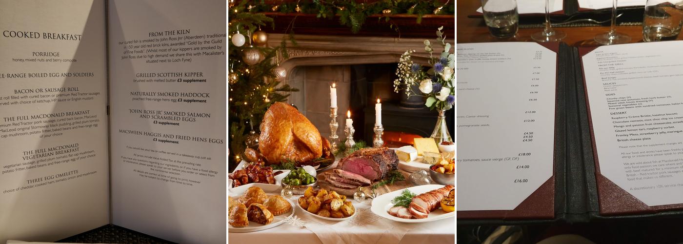 Macdonald Frimley Hall Hotel and Spa Menu