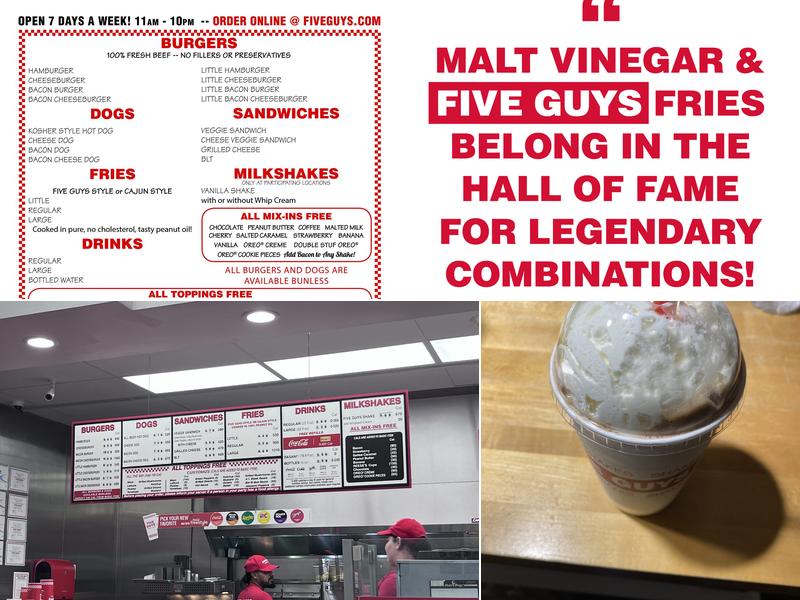 Five Guys Menu