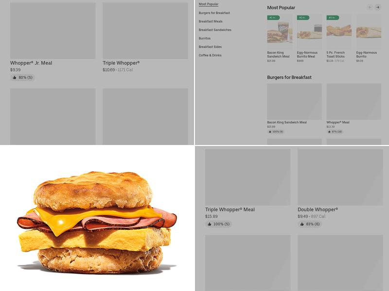 Burger King Menu