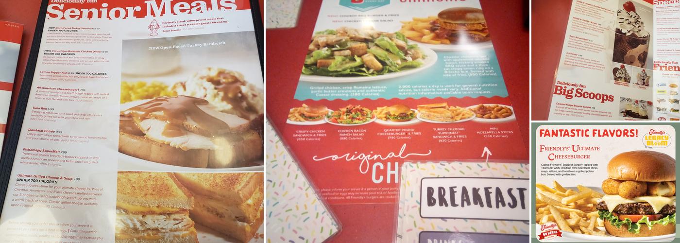 Friendly's Menu