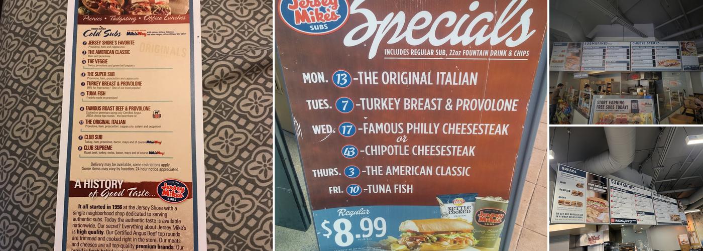 Jersey Mike's Subs Menu
