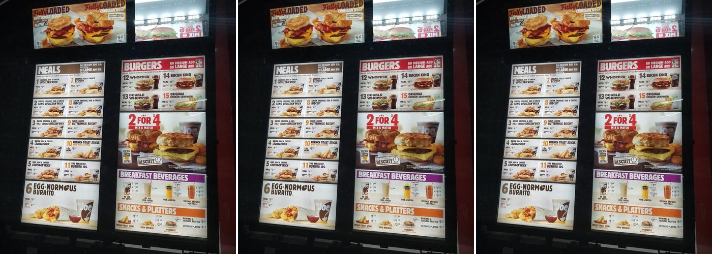 Burger King Menu