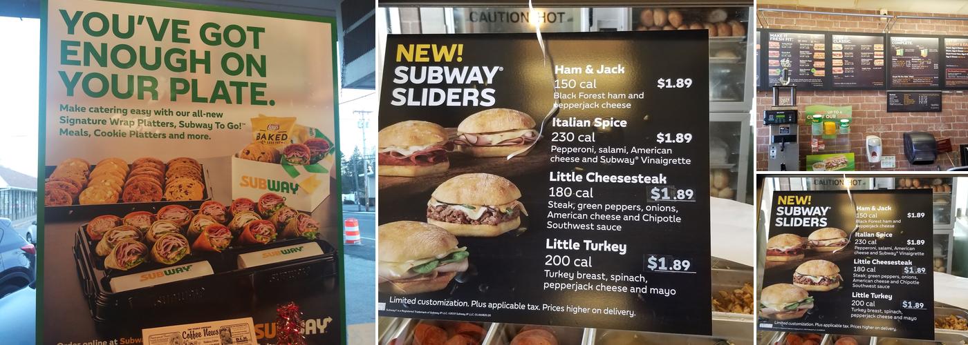Subway Menu