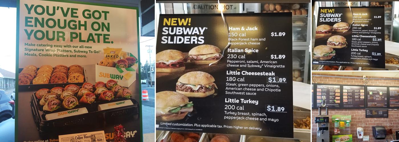 Subway Menu