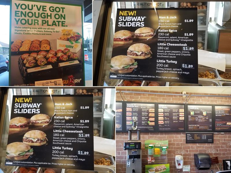 Subway Menu
