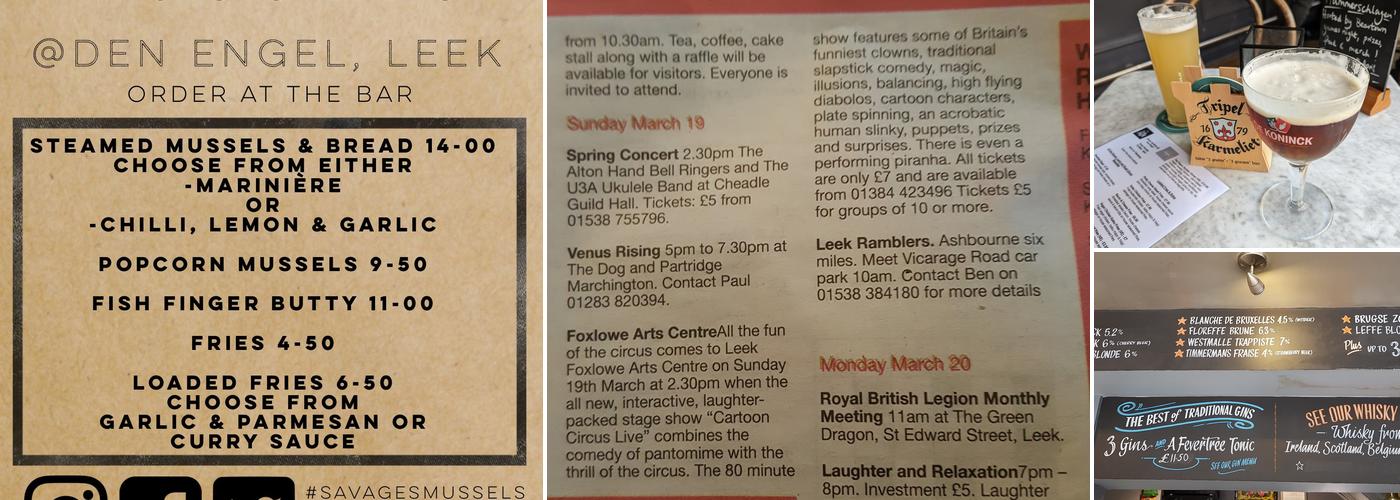 Den Engel Belgian Bar and Restaurant Menu