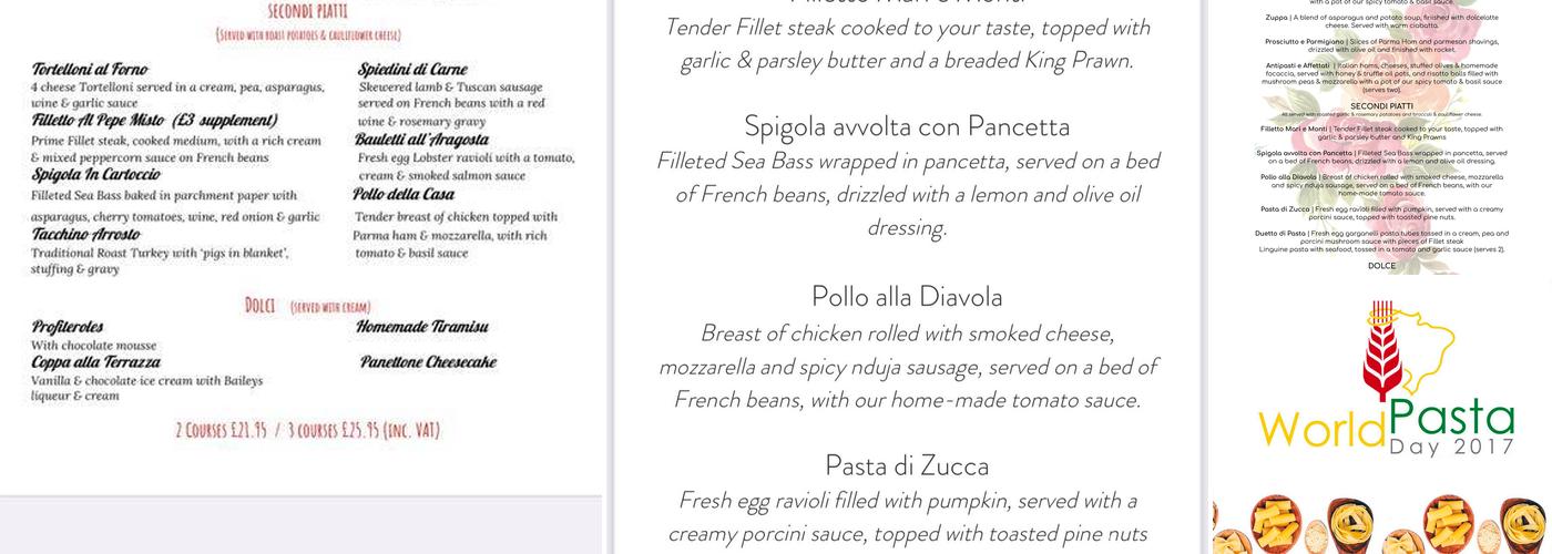 La Terrazza Ristorante Italiano Menu