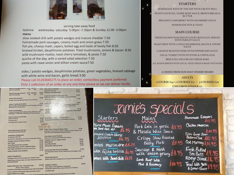 The Crown Abbots Bromley Menu
