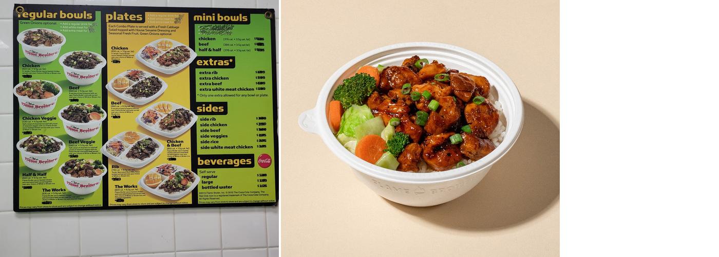 Flame Broiler Menu