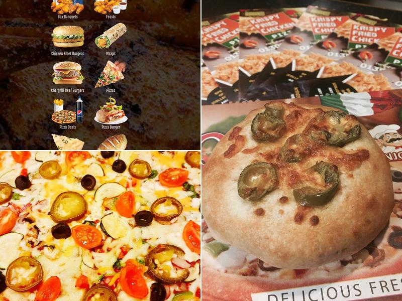 Krispy Fried Chicken and pizza Menu