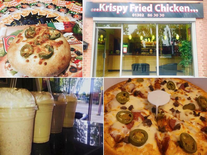 Krispy Fried Chicken and pizza
