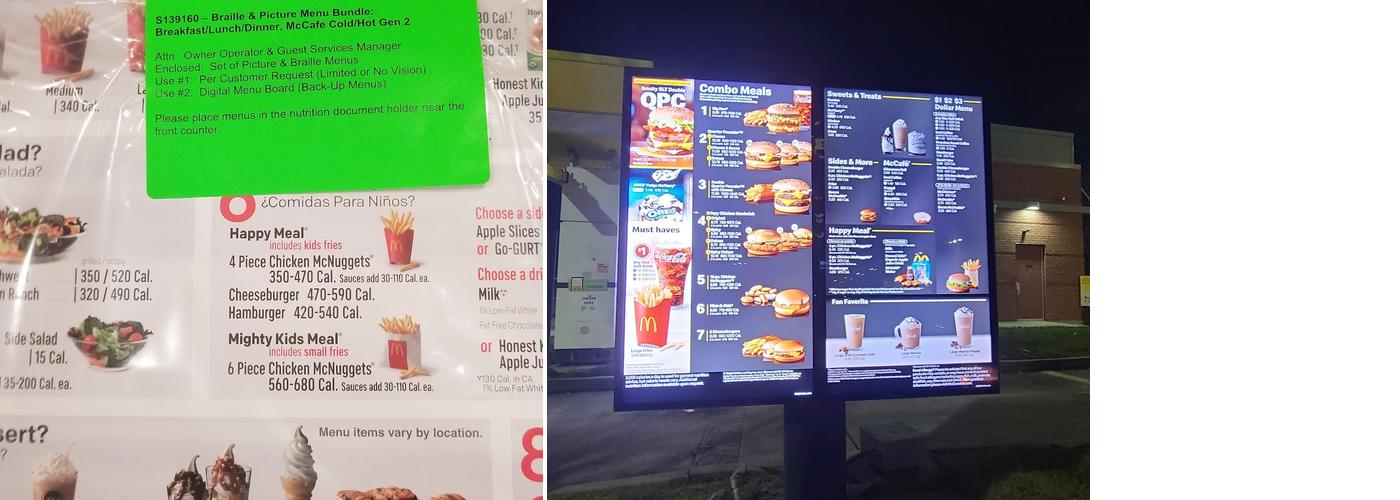 McDonald's Menu