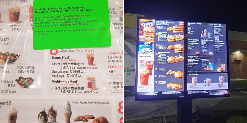 McDonald's Menu