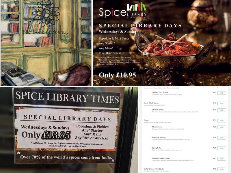 Spice Library Menu
