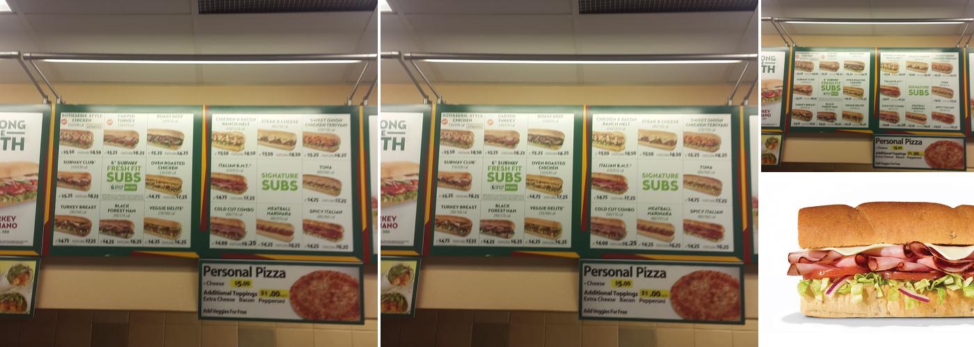 Subway Menu