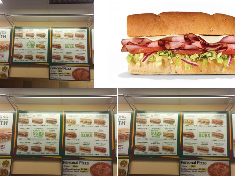 Subway Menu