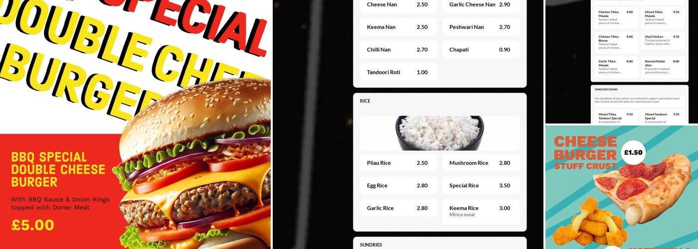 Galaxy Food Bar Menu