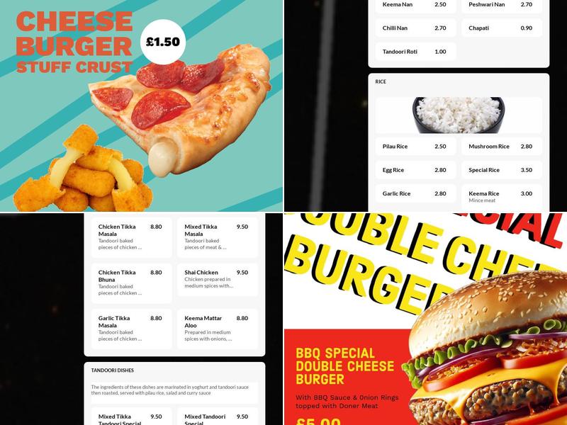 Galaxy Food Bar Menu