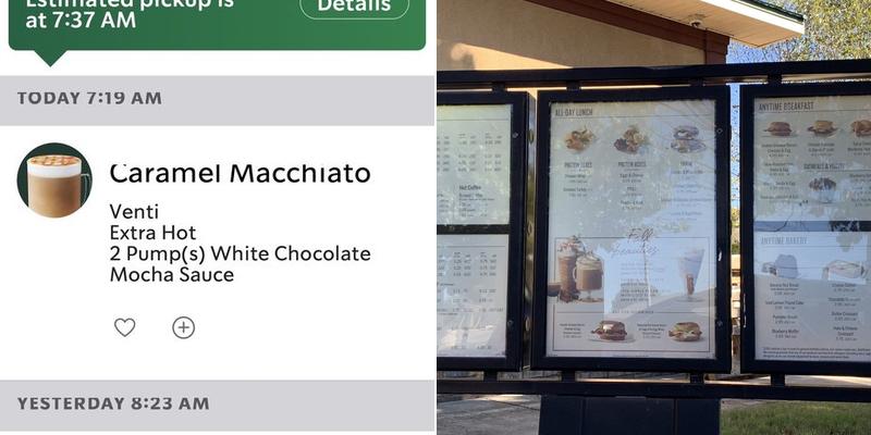 Starbucks Coffee Company Menu