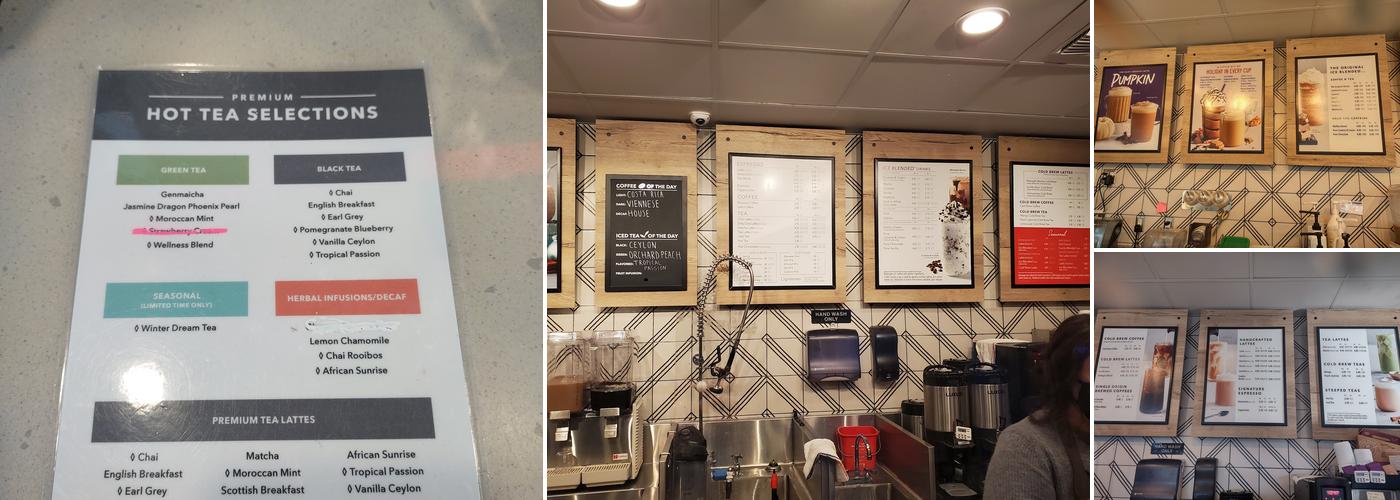 The Coffee Bean & Tea Leaf Menu