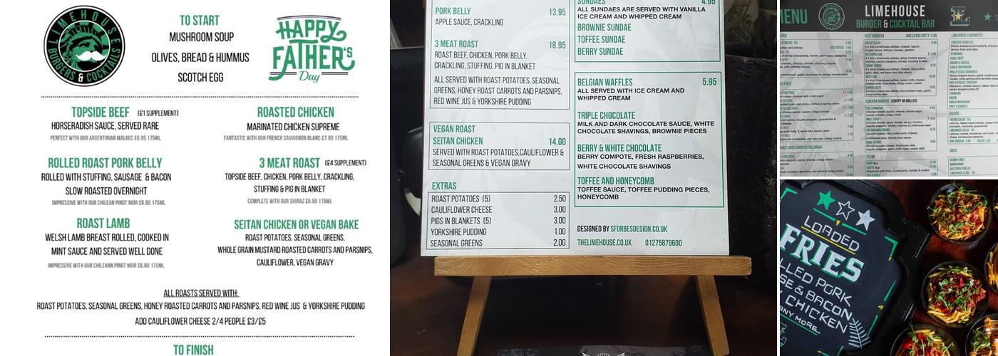LIMEHOUSE Menu