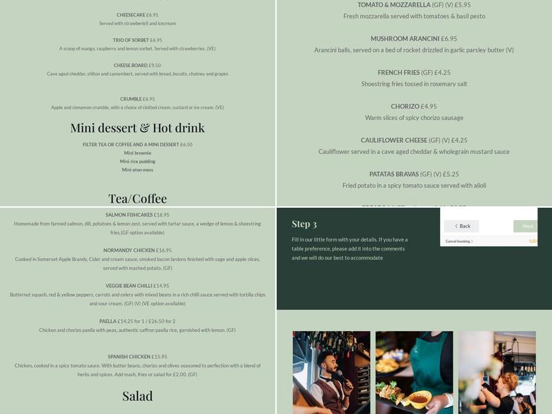 Mary's Wine & Tapas Restaurant Menu