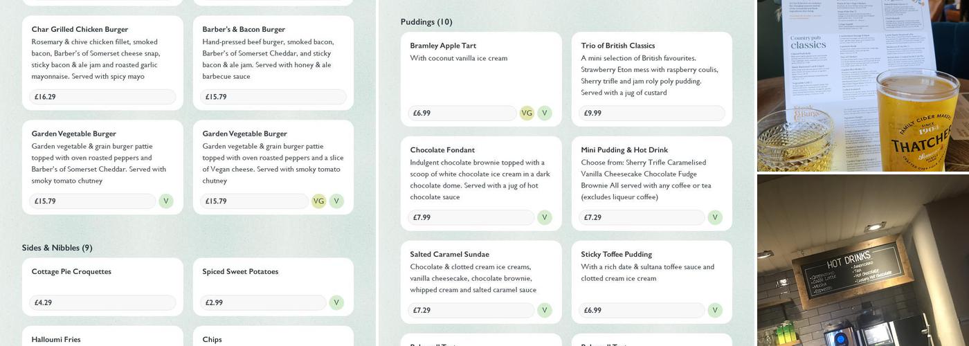 Little Harp Inn Menu