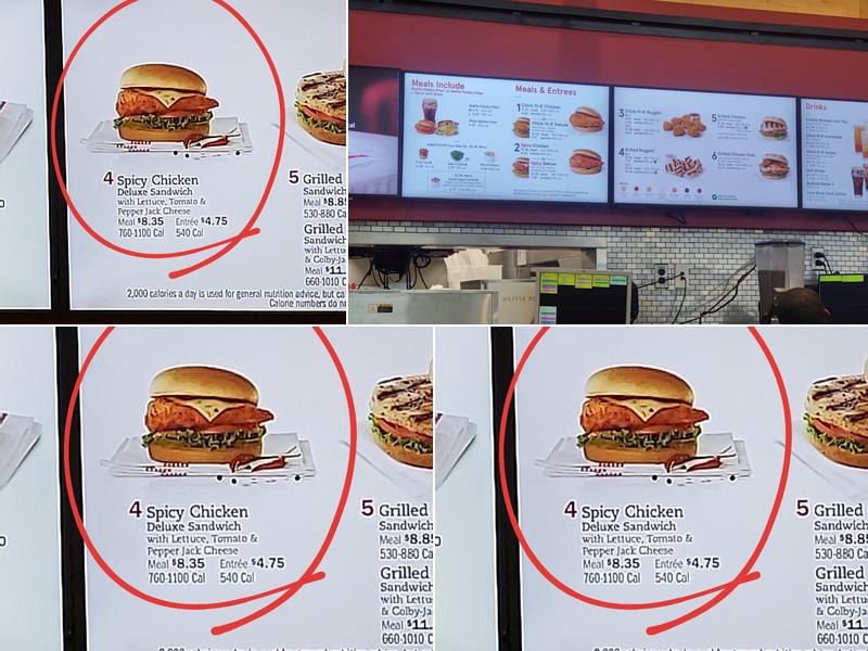 Chick-fil-A Menu