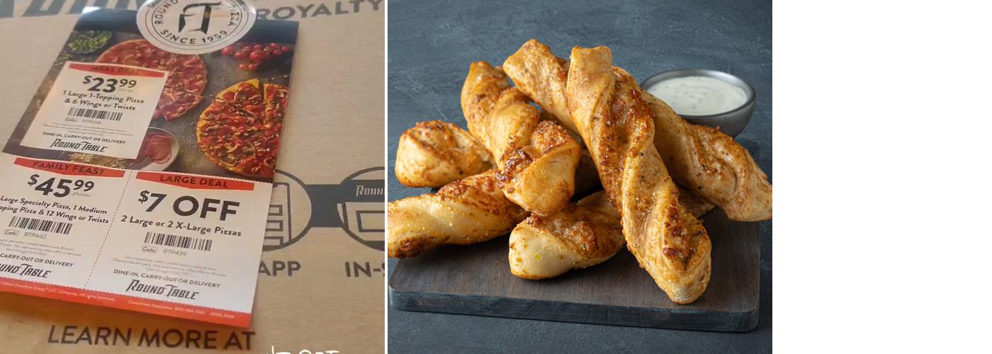 Round Table Pizza Menu