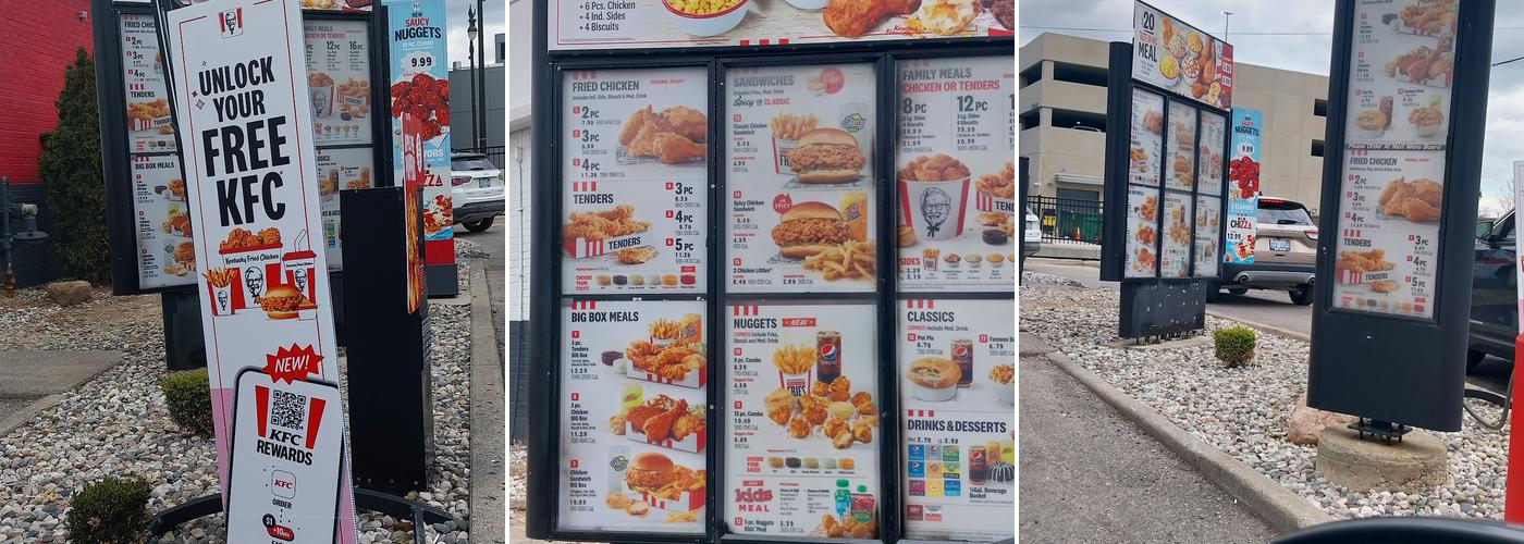 KFC Menu