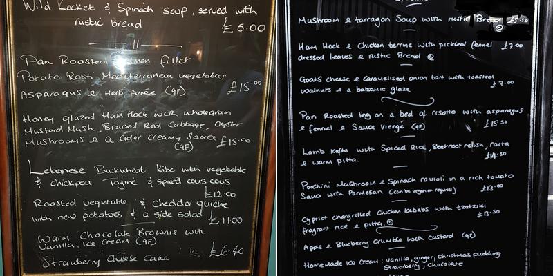 The Royal Inn Menu