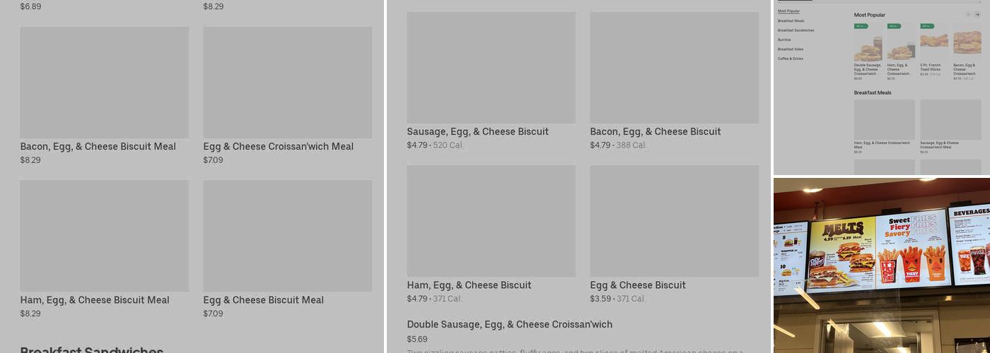 Burger King Menu