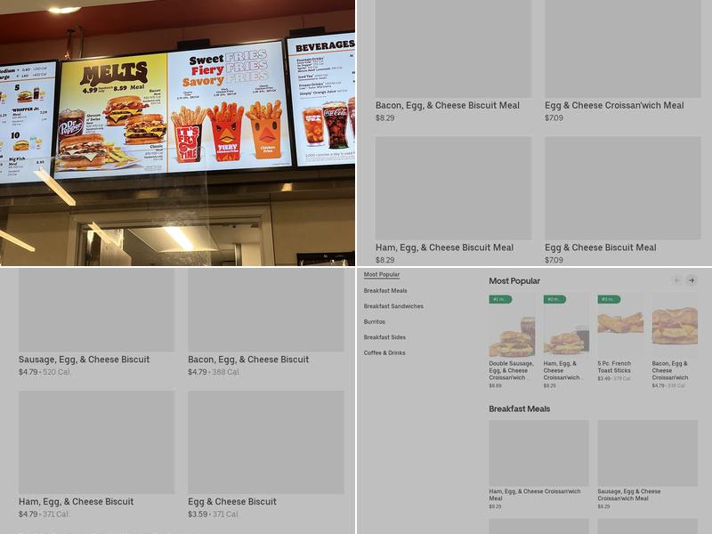 Burger King Menu