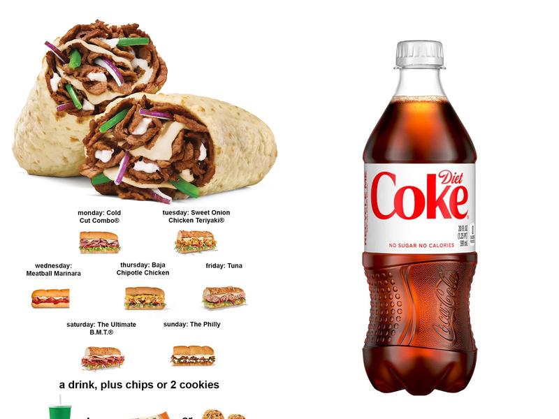 Subway Menu