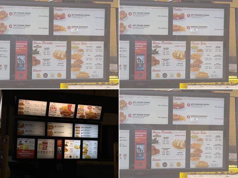 Church's Texas Chicken Menu