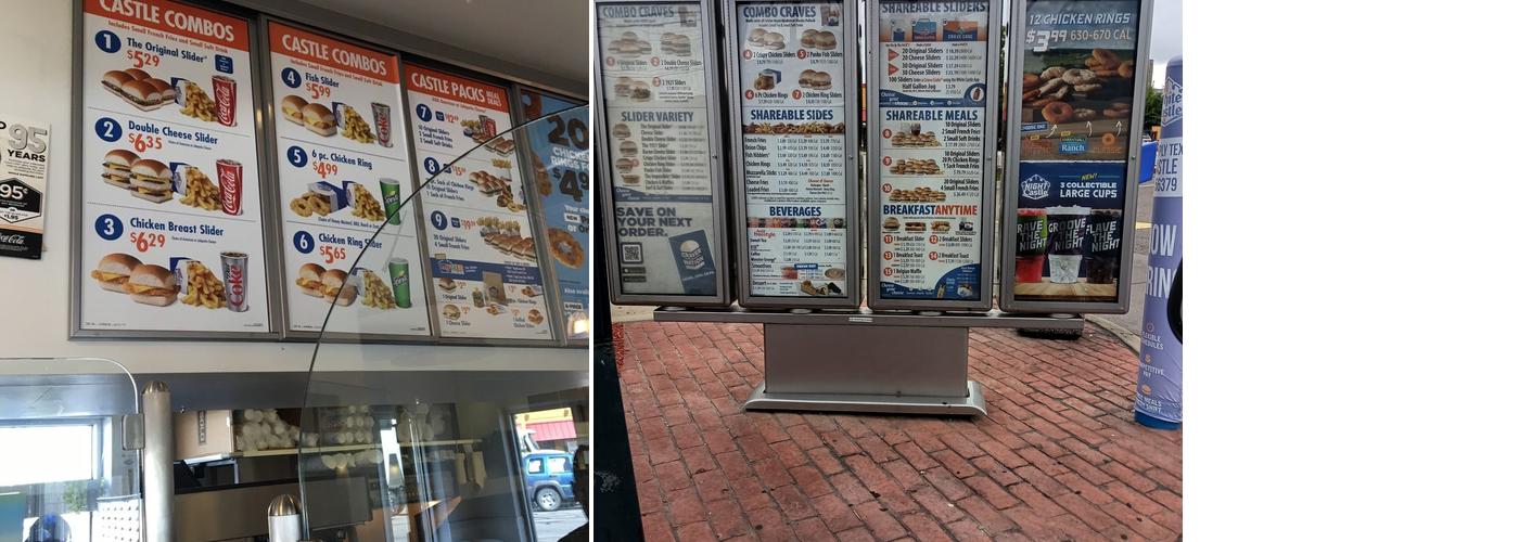 White Castle Menu